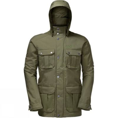 Jack Wolfskin Livingstone - Férfi Dzseki - Olivazöld (Magyarország RHC583067)